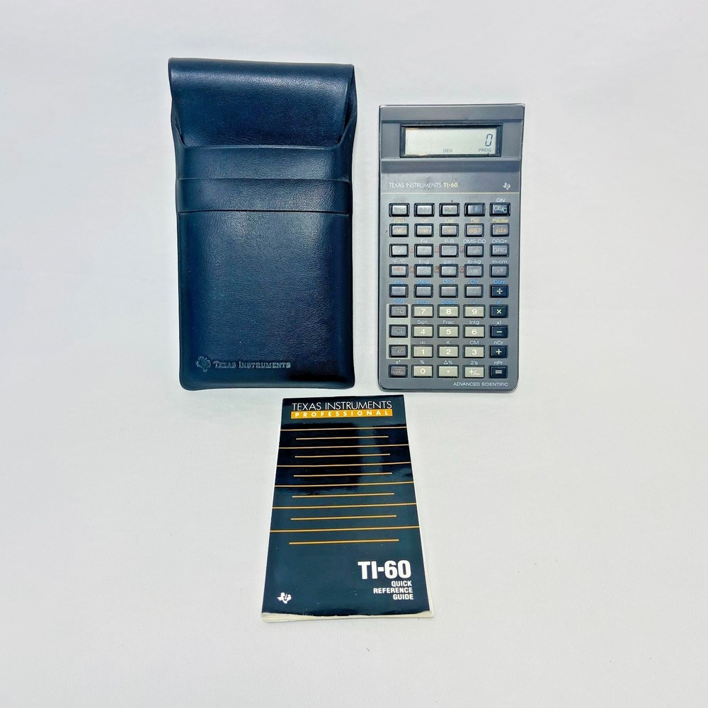 Texas‎ Instruments TI-60 Programmable Scientific Calculator with Manual Case